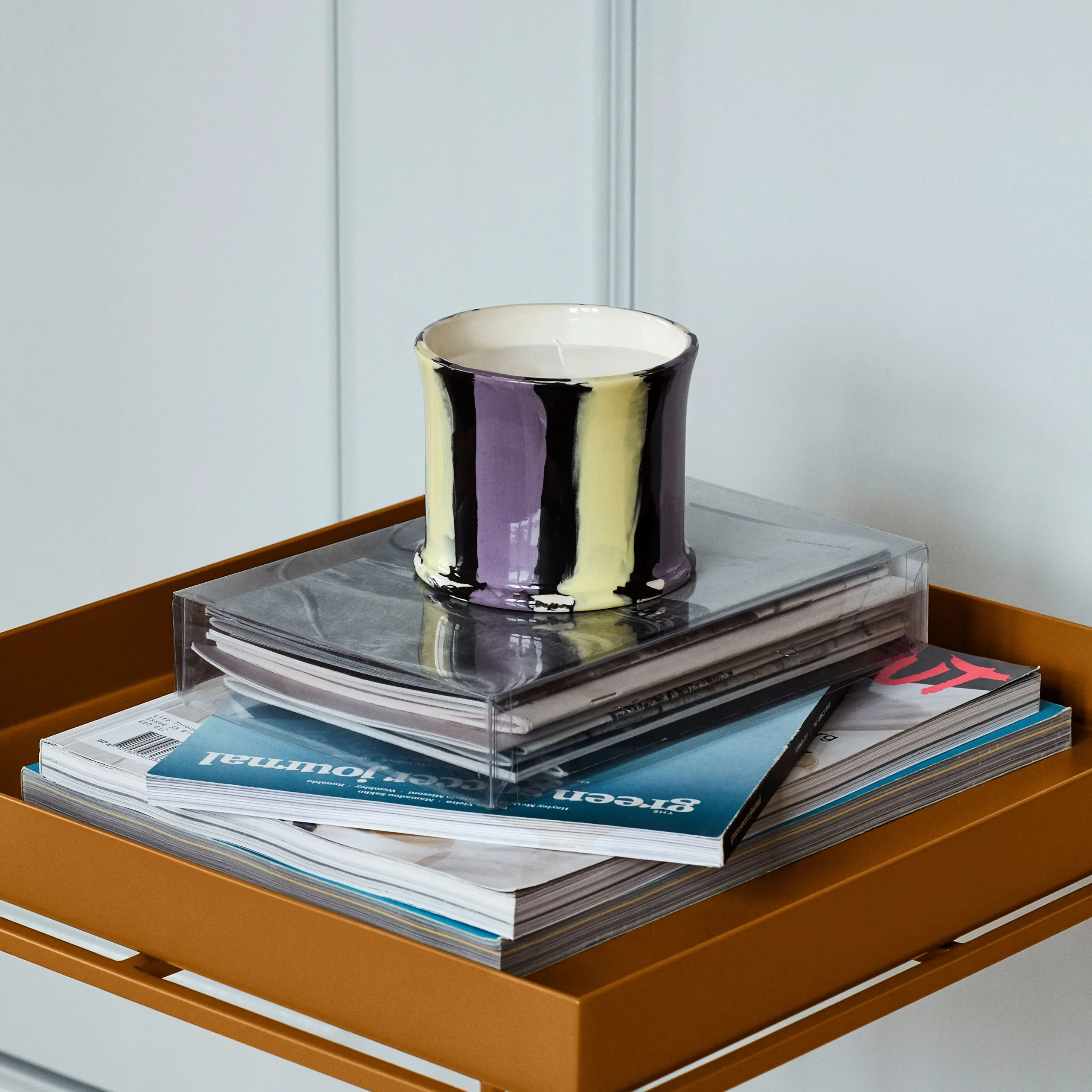 Hay Stripe Duftkerze 2 Hay Stripe Duftkerze – Bild 2