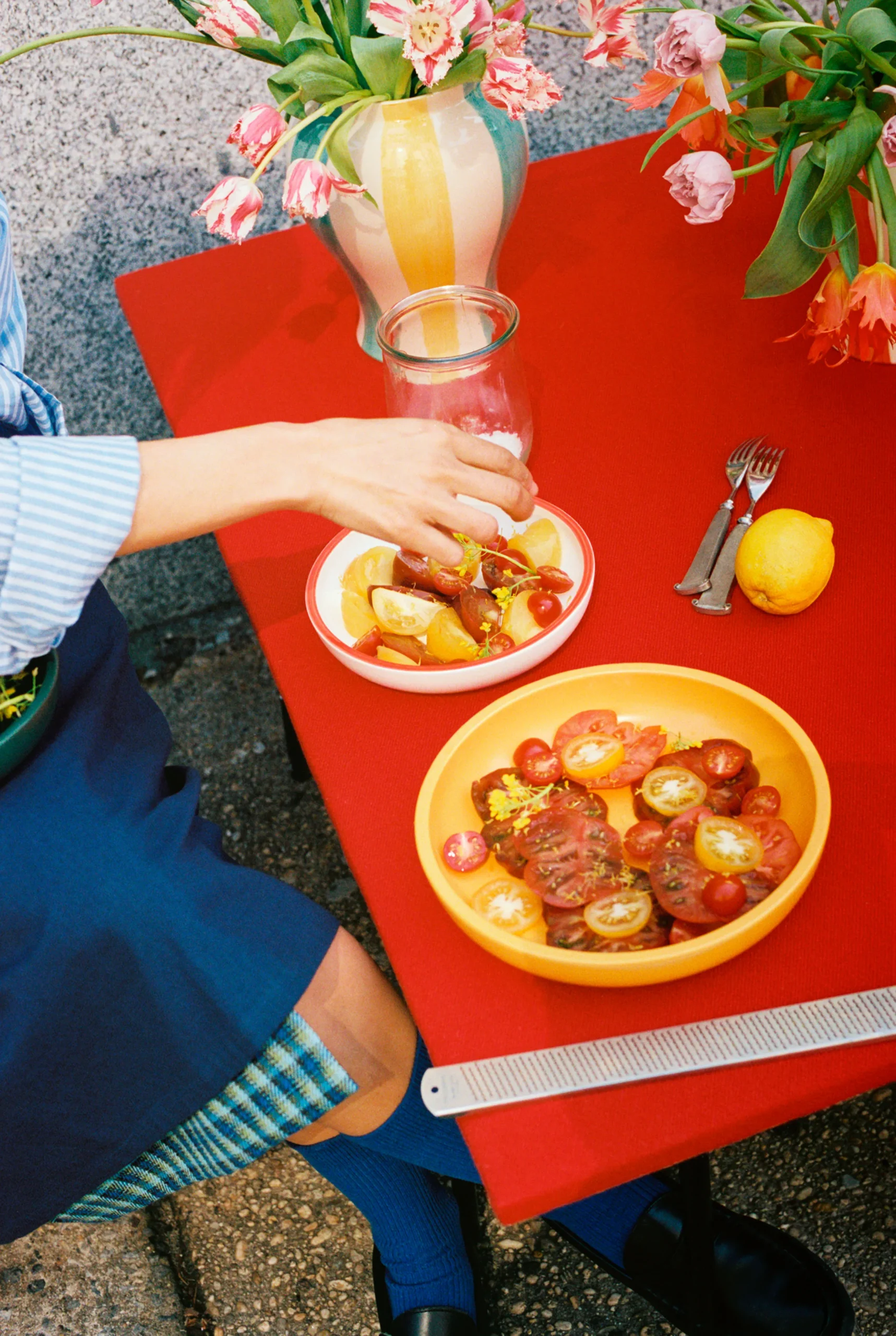 Hay Sobremesa Stripe Vase L 25cm 2 Hay Sobremesa Stripe Vase L 25cm – Bild 2